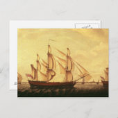 Drie schepen van de Hudsonbaai in de Theems Briefkaart (Voorkant / Achterkant)