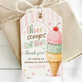 Drie Scheppen Plezier 3de Verjaardagsfeestje  Cadeaulabel