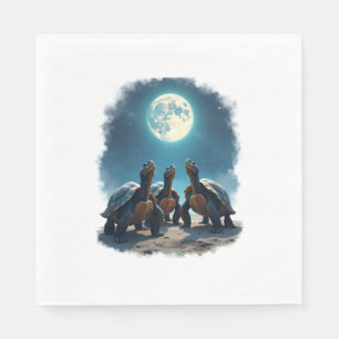 Drie schildpadden huilen bij Moon Wildlife Mountai Servet