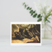 Drie schoenen (F332) Van Gogh Fine Art Briefkaart (Staand voorkant)
