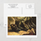 Drie schoenen (F332) Van Gogh Fine Art Briefkaart (Voorkant / Achterkant)