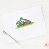 Drie schorpioenen in natuur Cartoon Vector Sticker (Envelop)