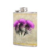 Drie Schotse distels kolf Heupfles (Links)