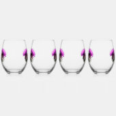 Drie Schotse distels Wijnglas Zonder Voet (Links)