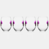 Drie Schotse distels Wijnglas Zonder Voet (Rechts)