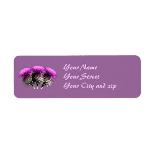 Drie Schotse Thistles Etiket
