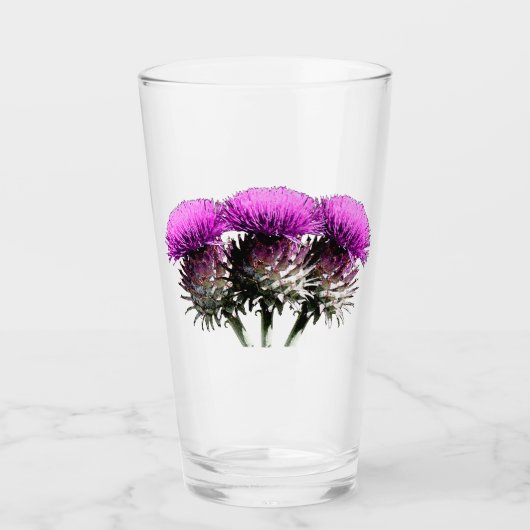 Drie Schotse Thistles Glas (Voorkant)