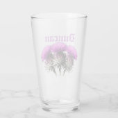 Drie Schotse Thistles Glas (Achterkant)