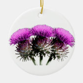 Drie Schotse Thistles Keramisch Ornament (Voorkant)