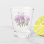drie Schotse Thistles Shot Glas (Achterkant)