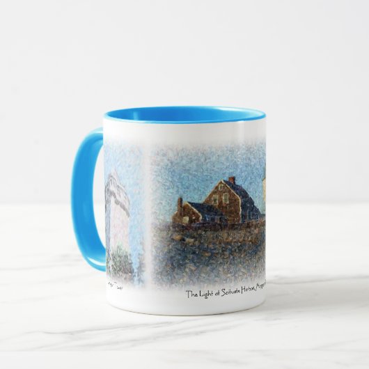 Drie Scituate Landmarks Mok (Voorkant links)