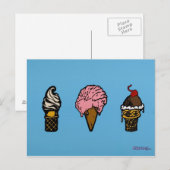 "DRIE SCOOPS" BRIEFKAART (Voorkant / Achterkant)