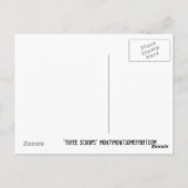 "DRIE SCOOPS" BRIEFKAART (Achterkant)