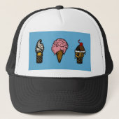 "DRIE SCOOPS" TRUCKER PET (Voorkant)