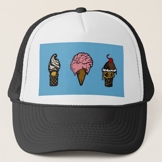 "DRIE SCOOPS" TRUCKER PET (Voorkant)