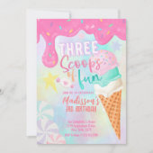 Drie scoops van plezier kaart (Voorkant)