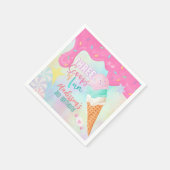 Drie scoops van plezier servet (Hoek)