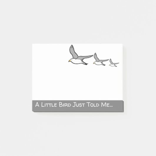 Drie Seagull vliegen in een rij. Vogel Post-it® Notes (Voorkant)