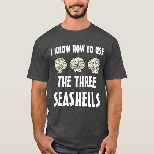 Drie Seashells Meme T-shirt (Voorkant)