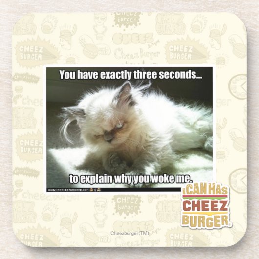 Drie seconden bier onderzetter (Voorkant)