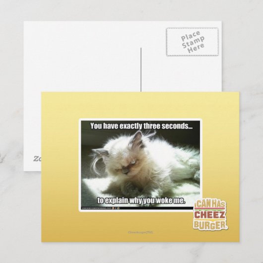 Drie seconden briefkaart (Voorkant / Achterkant)