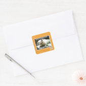 Drie seconden vierkante sticker (Envelop)