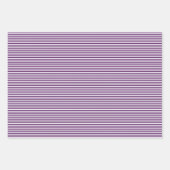 Drie Shades Paarse Stripes Inpakpapier Vel (Voorkant)
