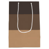 Drie Shades van bruine koffie Medium Cadeauzakje (Achterkant)