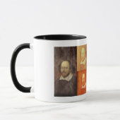 Drie Shakespeare Portrait Collage Mok (Links)