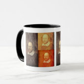 Drie Shakespeare Portrait Collage Mok (Voorkant links)