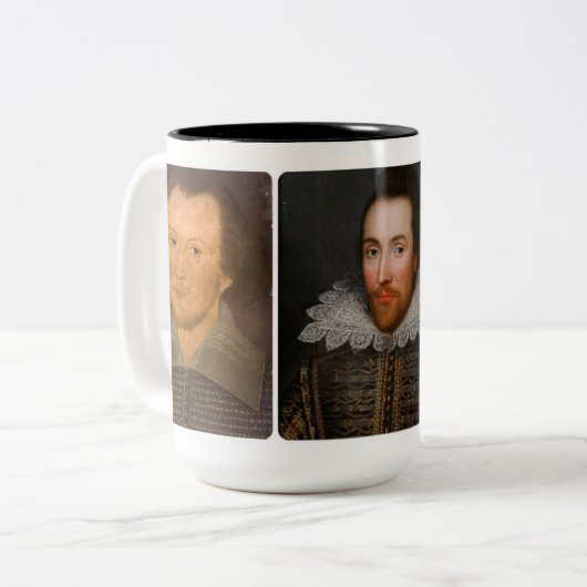 Drie Shakespeare Portreits Mok (Voorkant links)