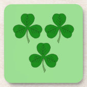 Drie Shamrocks Bier Onderzetter (Voorkant)