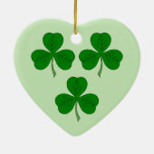 Drie Shamrocks Keramisch Ornament (Achterkant)