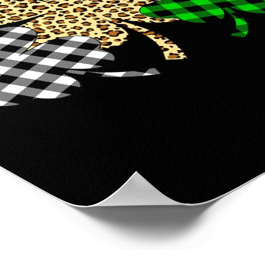 Drie Shamrocks Leopard Buffalo Pset St Patrick D Poster (Hoek)