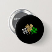 Drie Shamrocks Leopard Buffalo Pset St Patrick D Ronde Button 5,7 Cm (Voorkant /achterkant)