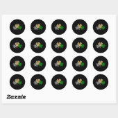 Drie Shamrocks Leopard Buffalo Pset St Patrick D Ronde Sticker (Vel)