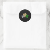Drie Shamrocks Leopard Buffalo Pset St Patrick D Ronde Sticker (Tas)