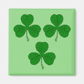 Drie Shamrocks Magneet (Voorkant)