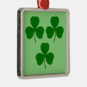 Drie Shamrocks Metalen Ornament (Rechts)