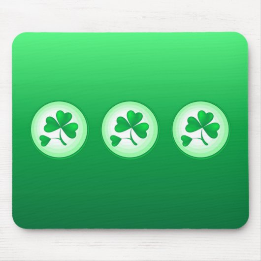 Drie Shamrocks Muismat (Voorkant)
