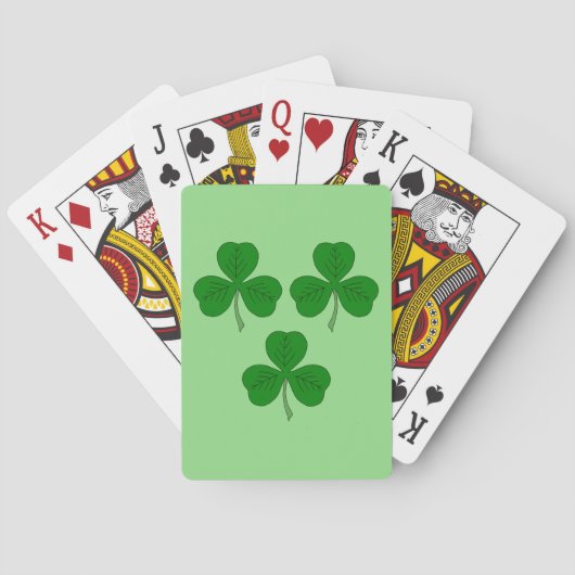 Drie Shamrocks Pokerkaarten (Achterkant)