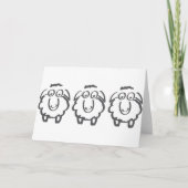 drie sheeps kaart (Voorkant)