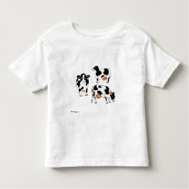 Drie Shirten zwarte en witte koeien Kinder Shirts