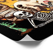 Drie Siamese katten cosplay heks Halloween Poster (Hoek)