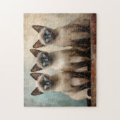 Drie Siamese katten Legpuzzel (Verticaal)