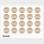 Drie Siberische Huskies Ronde Sticker (Vel)