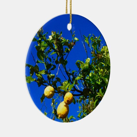 Drie Siciliaanse Lemons Keramisch Ornament (Rechts)
