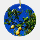 Drie Siciliaanse Lemons Keramisch Ornament (Voorkant)