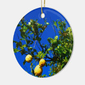 Drie Siciliaanse Lemons Keramisch Ornament (Links)