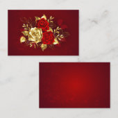 Drie sieradenrozen aanbevelingskaartje (Voorkant / Achterkant)